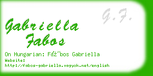 gabriella fabos business card